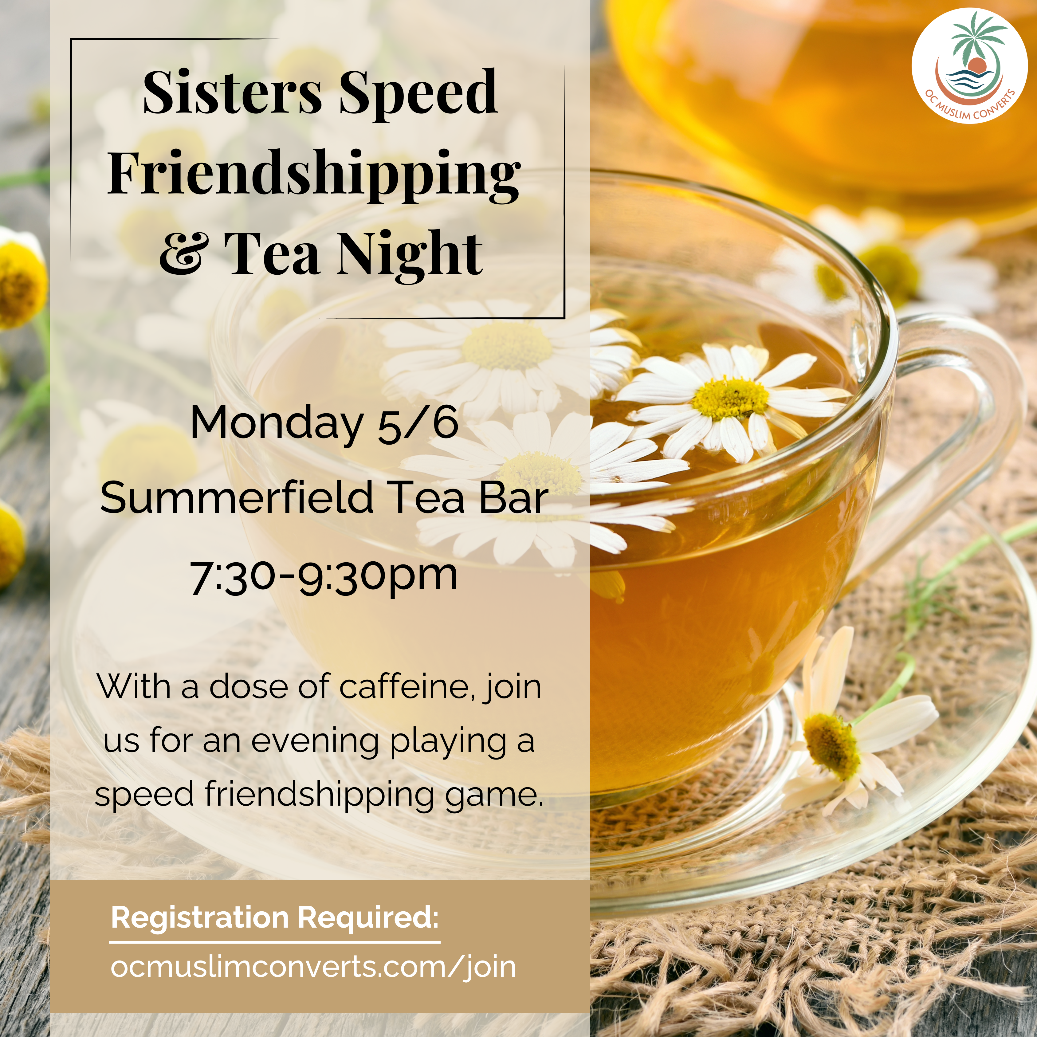 Sisters Speed Friendshipping & Tea Night