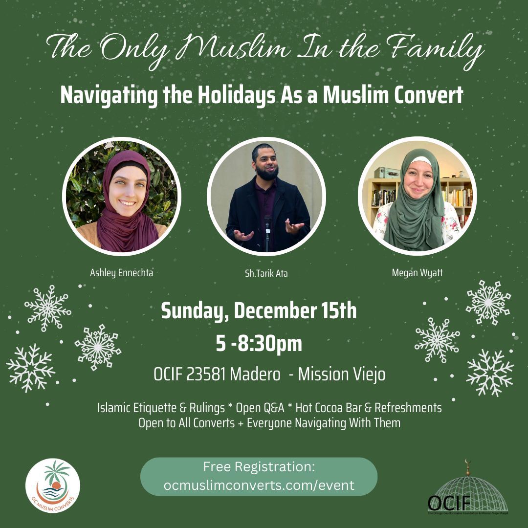OC Muslim Converts - Holiday Prep event